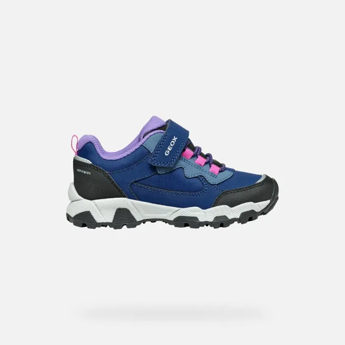 Kids Geox Sneakers MAGNETAR ABX JUNIOR Navy Low Top Sneakers Navy