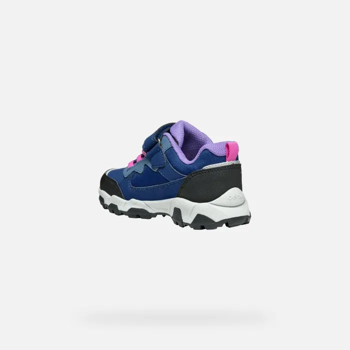 Kids Geox Sneakers MAGNETAR ABX JUNIOR Navy Low Top Sneakers Navy