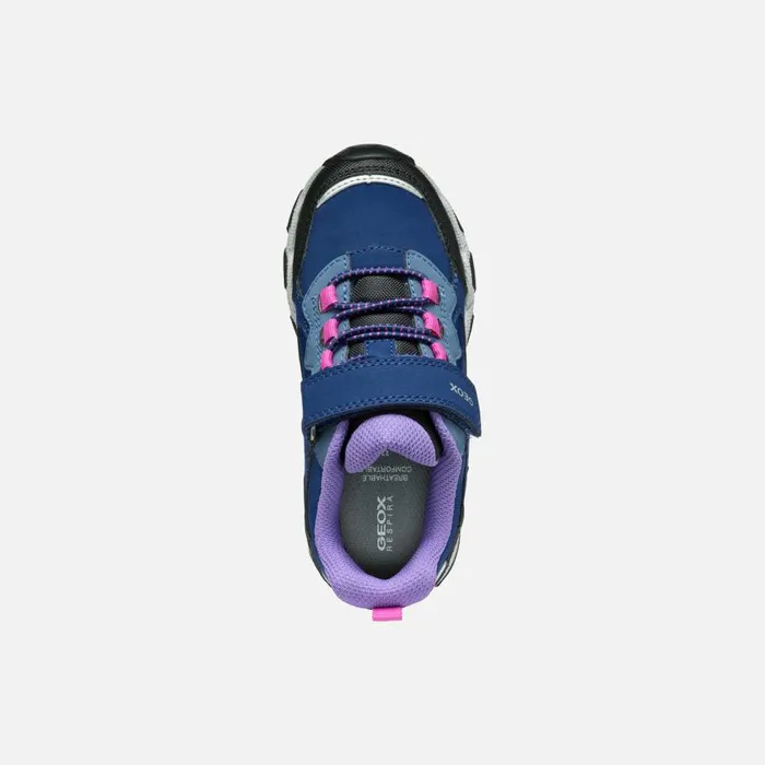 Kids Geox Sneakers MAGNETAR ABX JUNIOR Navy Low Top Sneakers Navy