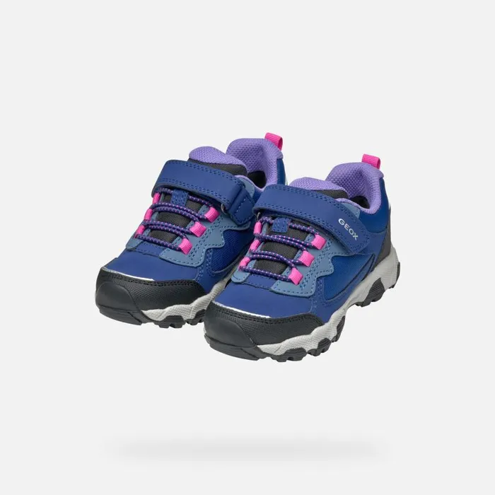 Kids Geox Sneakers MAGNETAR ABX JUNIOR Navy Low Top Sneakers Navy