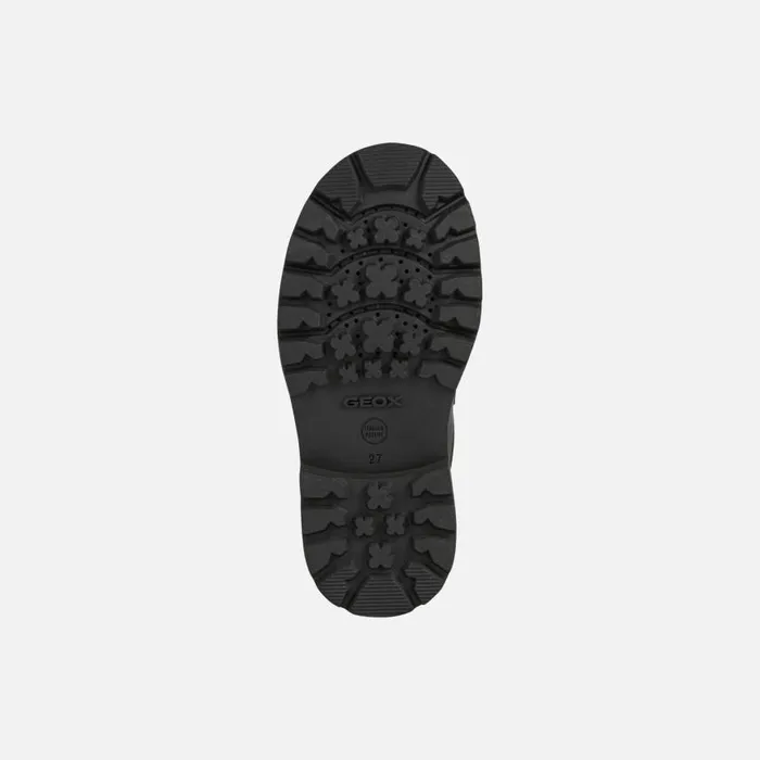 Kids Geox Sneakers SHAYLAX Junior Boy039s Black Velcro Shoes UNIFORM Black