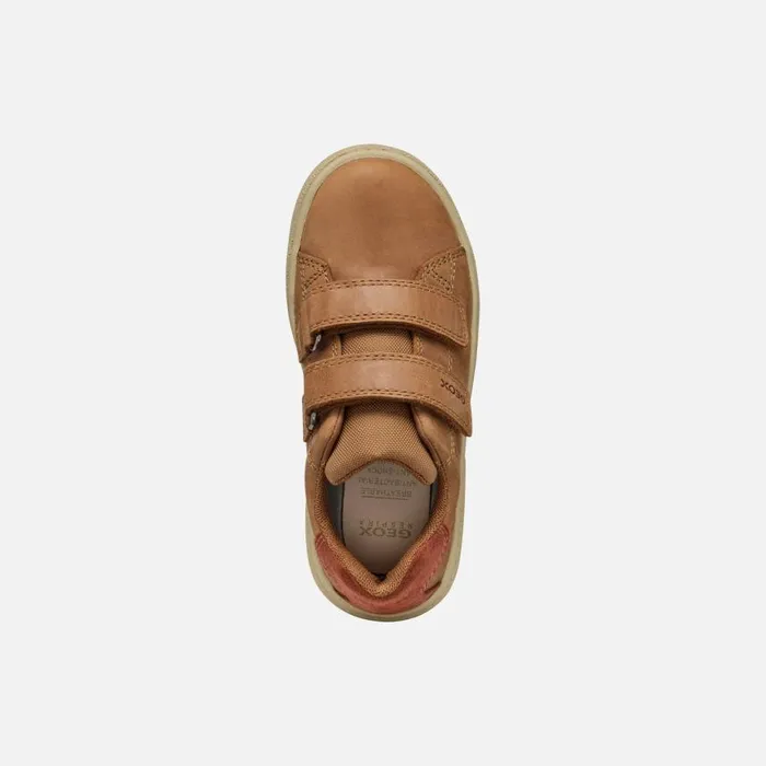 Kids Geox Sneakers THELEVEN BOY Cognac Low Top Sneakers Cognac