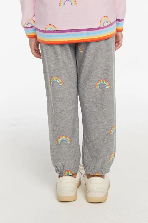 Kids Girls Chaser Brand All Over Rainbow Pant