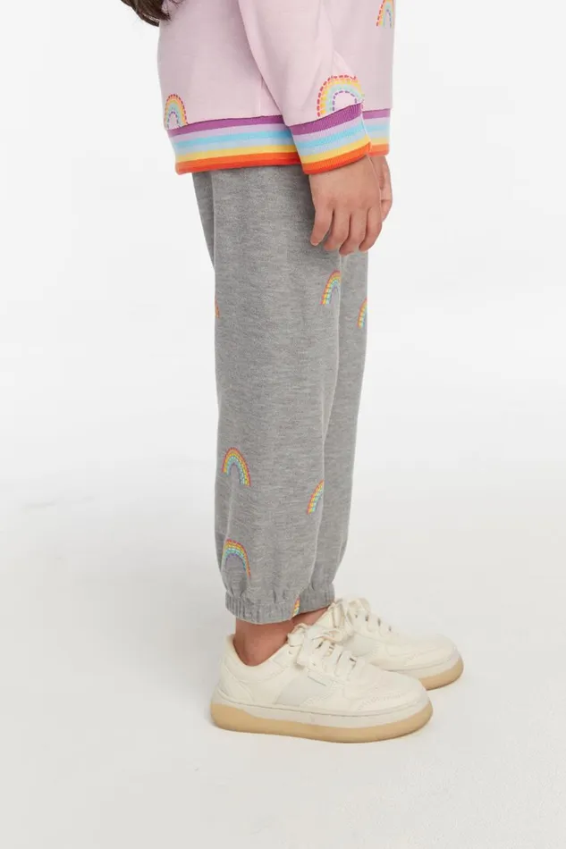 Kids Girls Chaser Brand All Over Rainbow Pant