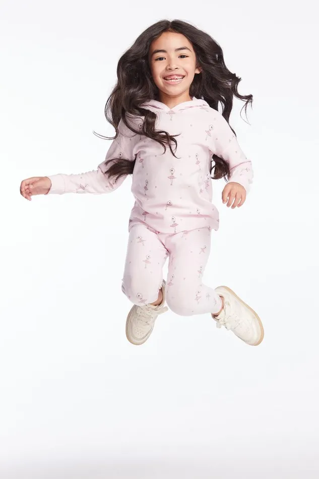 Kids Girls Chaser Brand Allover Ballerinas Girls Pullover Hoodie