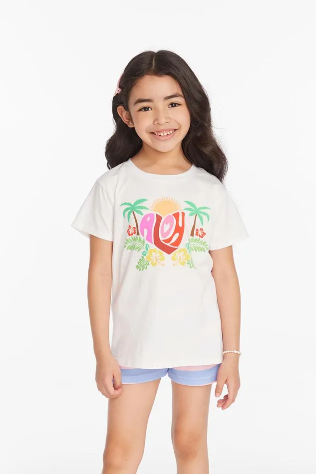 Kids Girls Chaser Brand Aloha Girls Tee