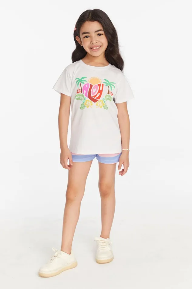 Kids Girls Chaser Brand Aloha Girls Tee