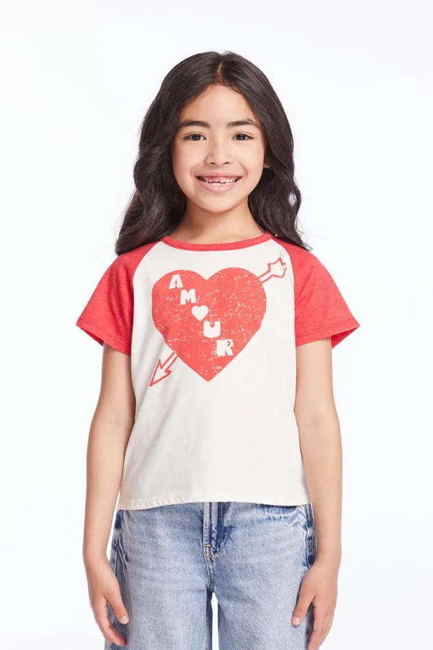 Kids Girls Chaser Brand Amour Girls Tee