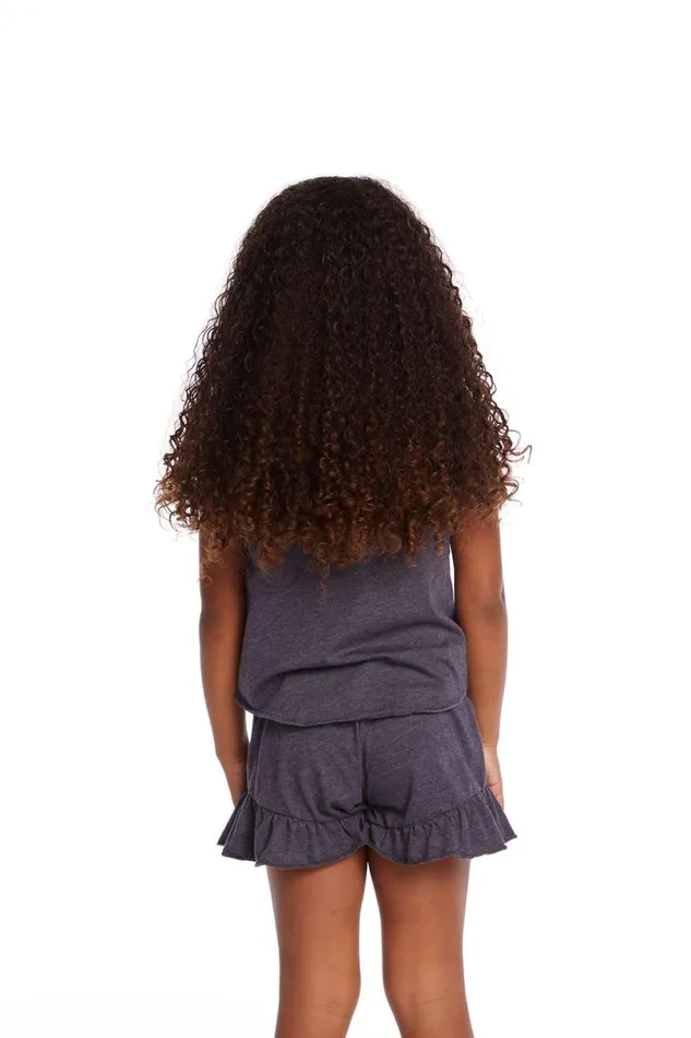 Kids Girls Chaser Brand Avalon Girls Vintage Jersey Shirttail Muscle