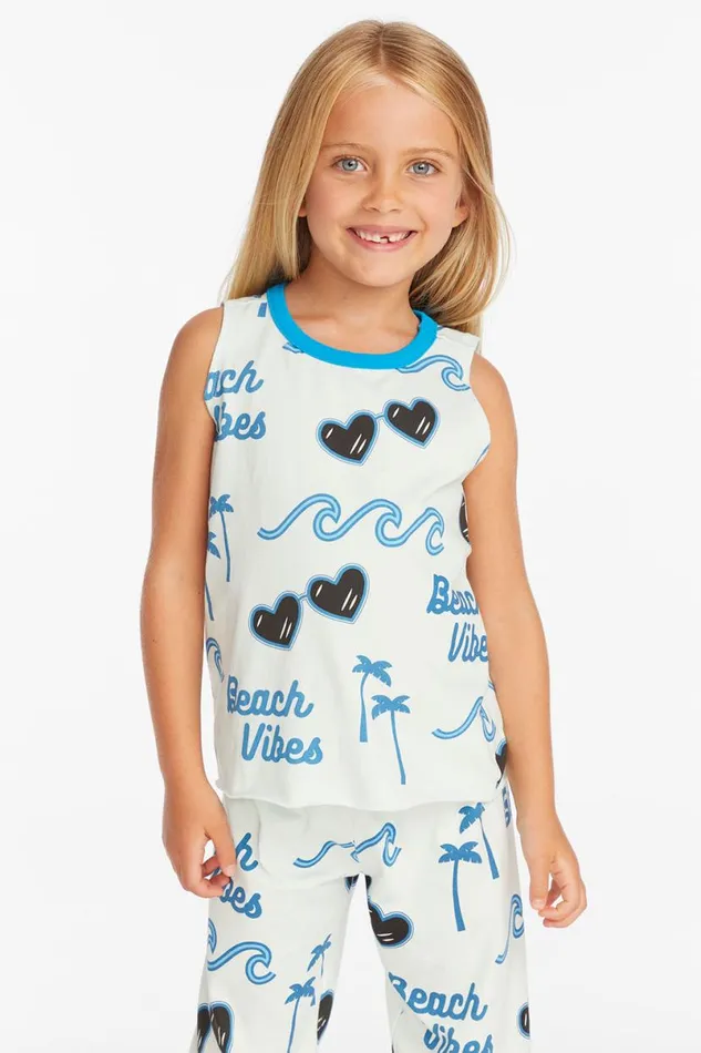 Kids Girls Chaser Brand Beach Vibes Girls Millie Tank