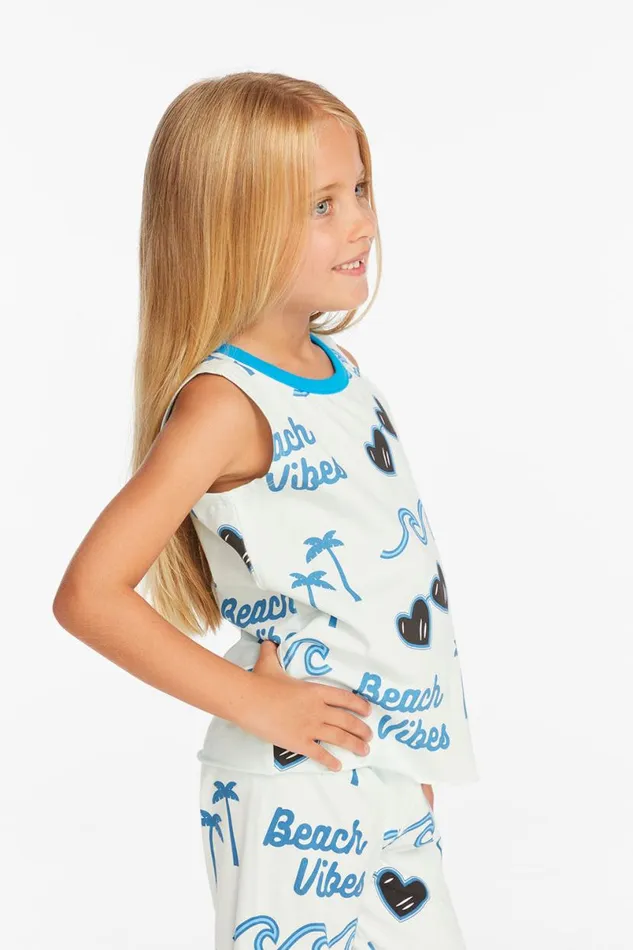 Kids Girls Chaser Brand Beach Vibes Girls Millie Tank