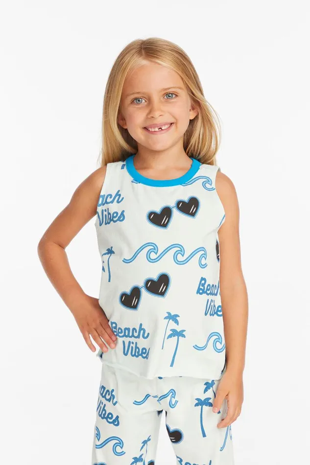 Kids Girls Chaser Brand Beach Vibes Girls Millie Tank