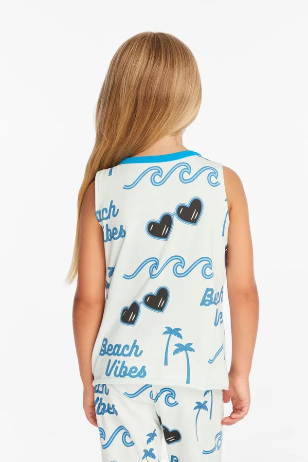 Kids Girls Chaser Brand Beach Vibes Girls Millie Tank
