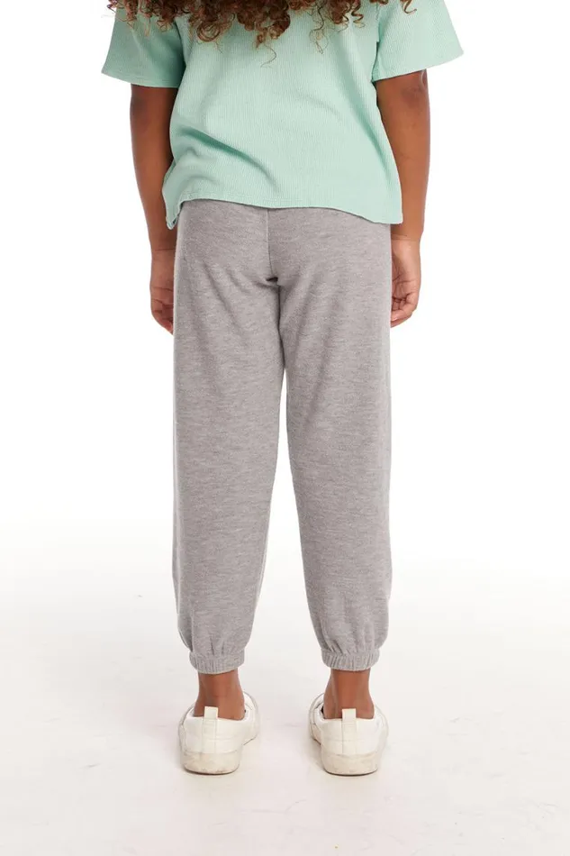 Kids Girls Chaser Brand Butterflies Girls Cozy Knit Sweatpant