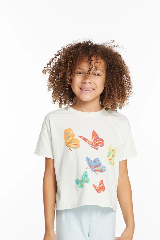 Kids Girls Chaser Brand Butterflies Girls Tee