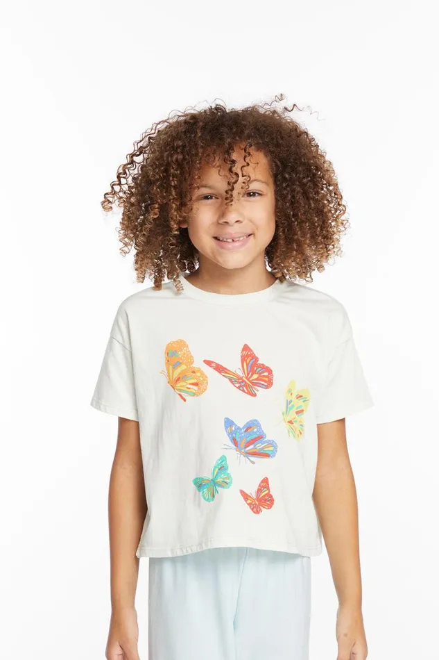 Kids Girls Chaser Brand Butterflies Girls Tee
