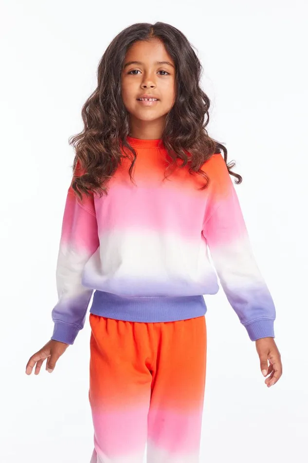 Kids Girls Chaser Brand Casbah Candy Sunset Girls Pullover