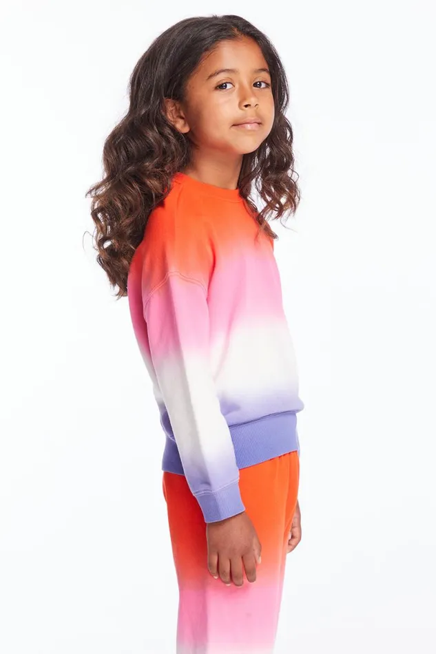 Kids Girls Chaser Brand Casbah Candy Sunset Girls Pullover