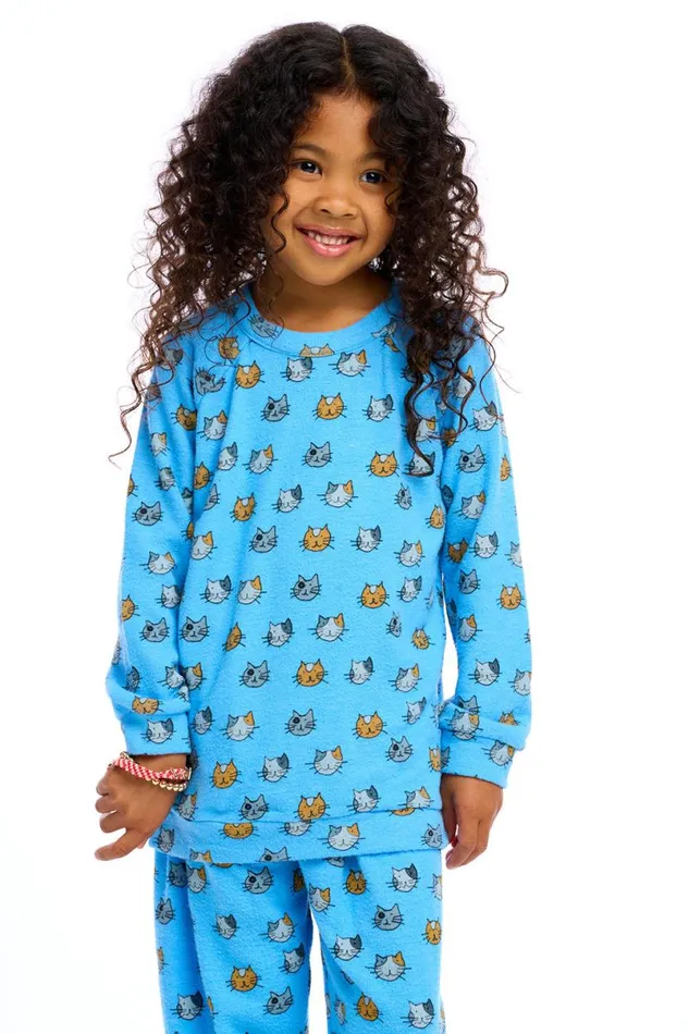 Kids Girls Chaser Brand Cat Pullover