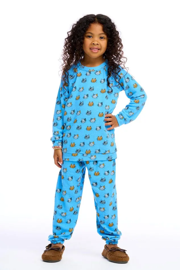 Kids Girls Chaser Brand Cat Pullover