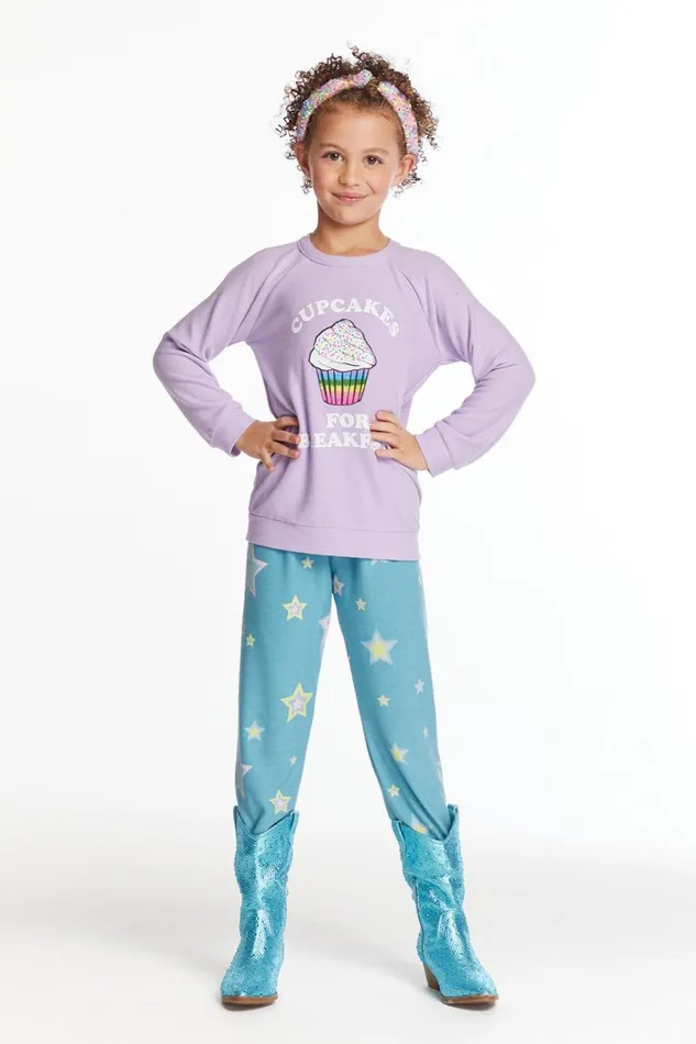 Kids Girls Chaser Brand Cupcakes For Breakfast Girls Pullover