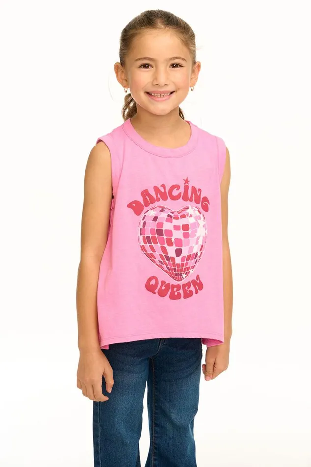 Kids Girls Chaser Brand Dancing Queen Flouncy Tank