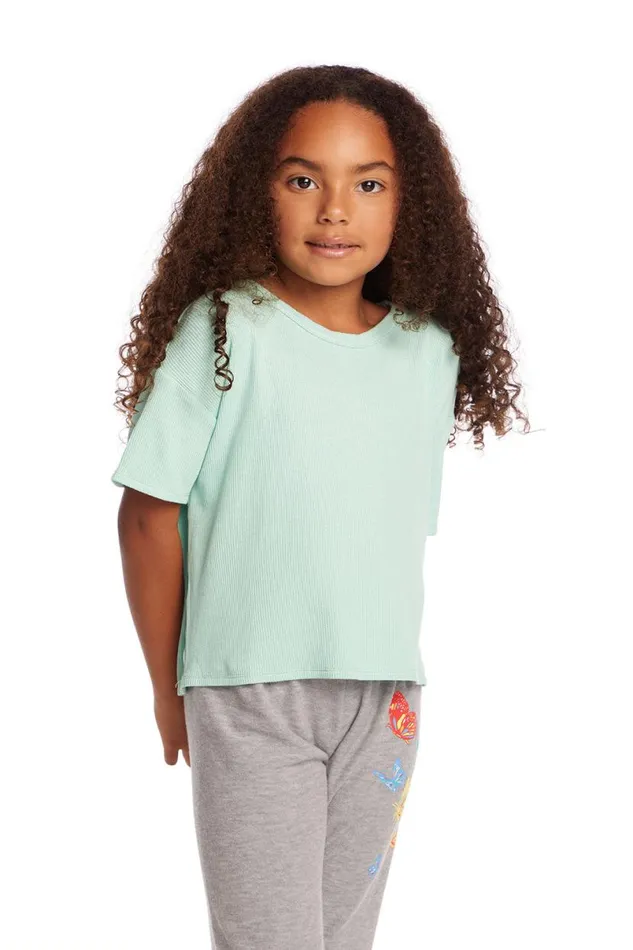 Kids Girls Chaser Brand Devin Spring Bud Girls Tee