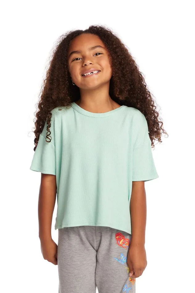 Kids Girls Chaser Brand Devin Spring Bud Girls Tee