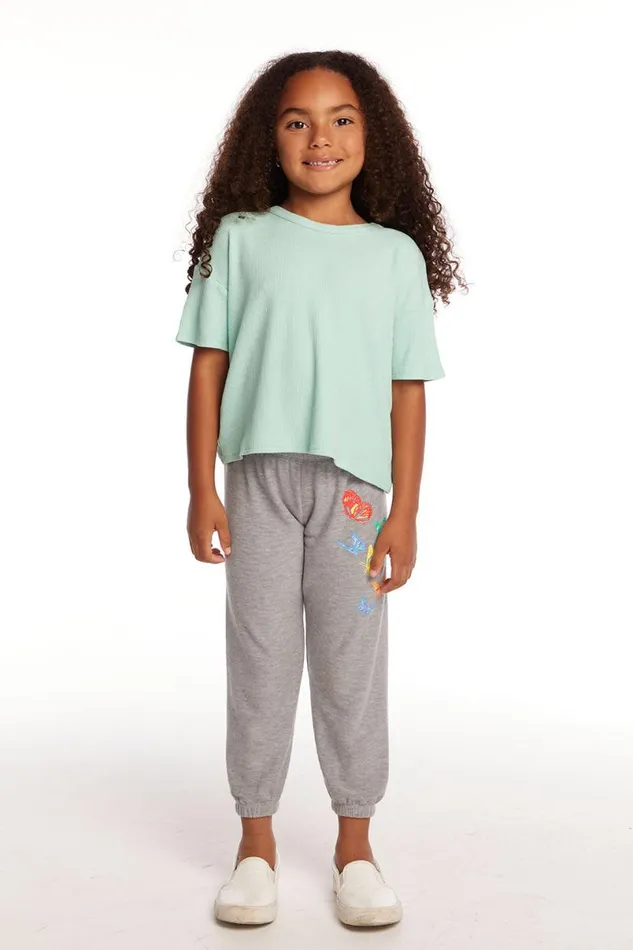 Kids Girls Chaser Brand Devin Spring Bud Girls Tee