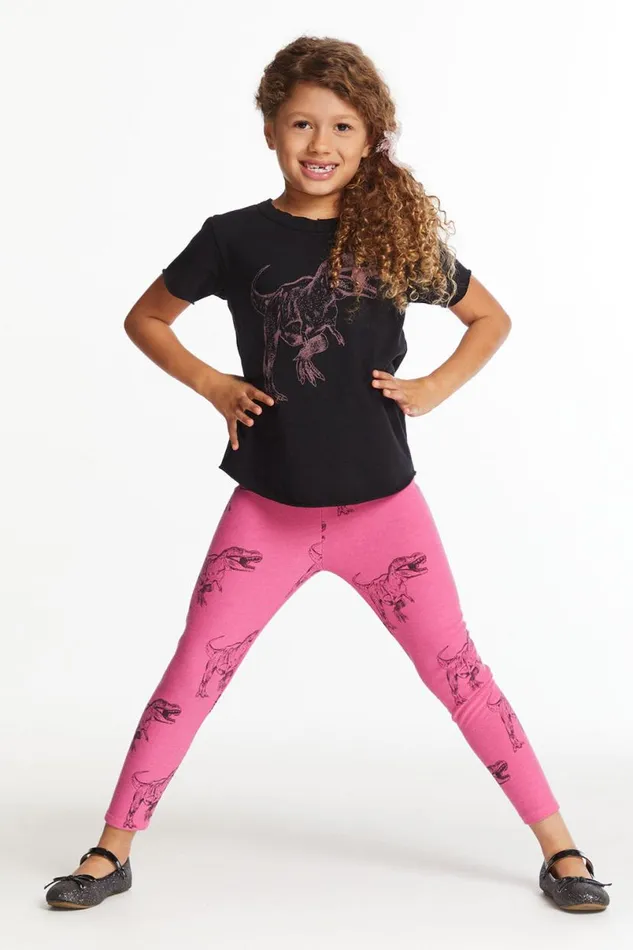 Kids Girls Chaser Brand Dino Time Girls Classic Legging