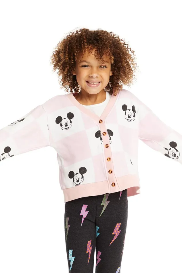 Kids Girls Chaser Brand Disney039s Mickey Mouse Cardigan