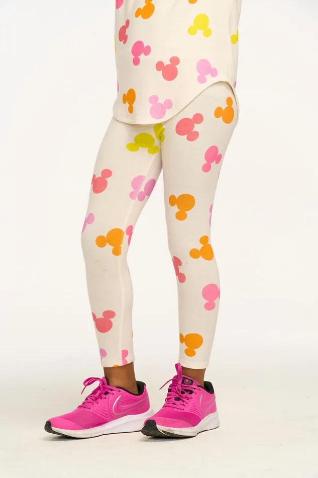 Kids Girls Chaser Brand Disney Mickey Mouse 034All Over Icons034 Leggings