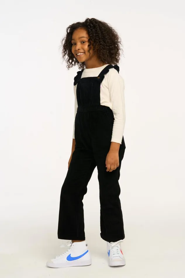 Kids Girls Chaser Brand Fairy Overall Raven Black Corduroy