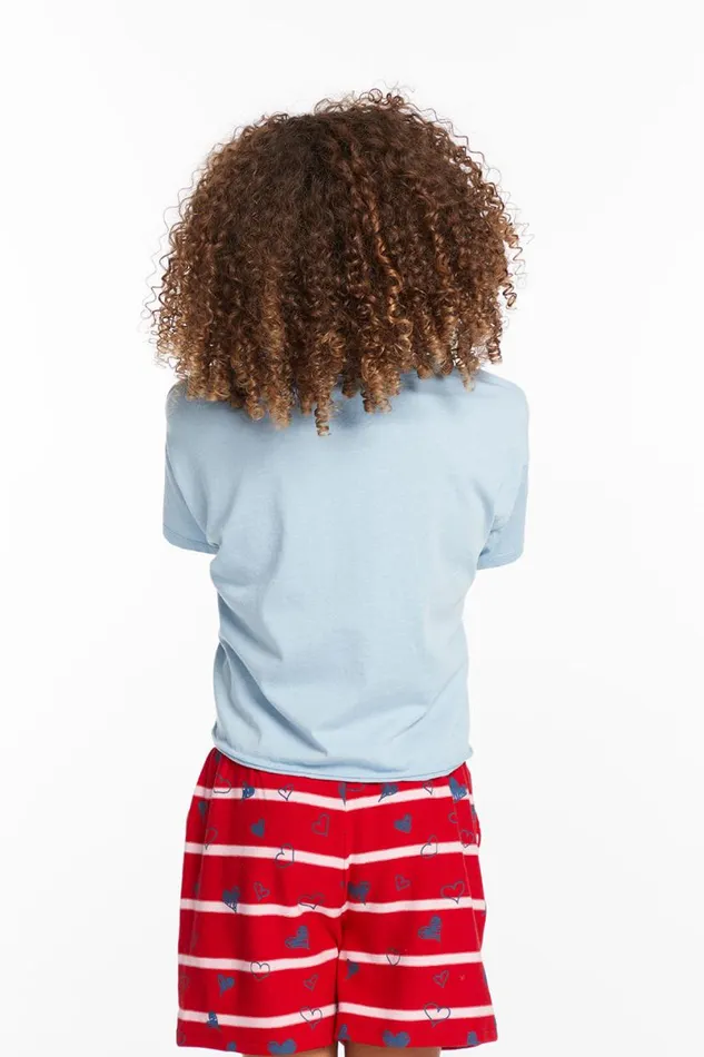 Kids Girls Chaser Brand Flag Girls Tee