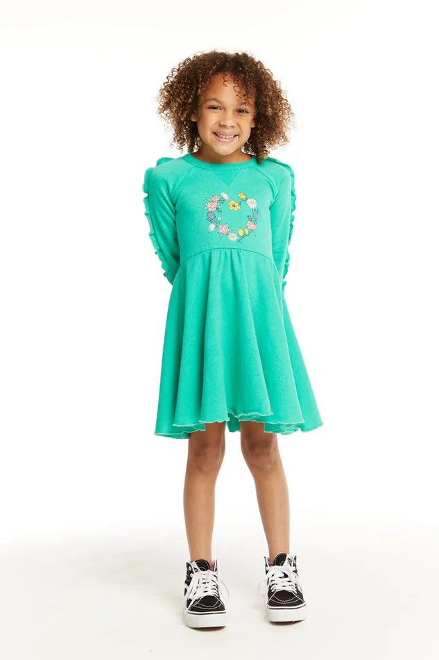 Kids Girls Chaser Brand Flower Heart