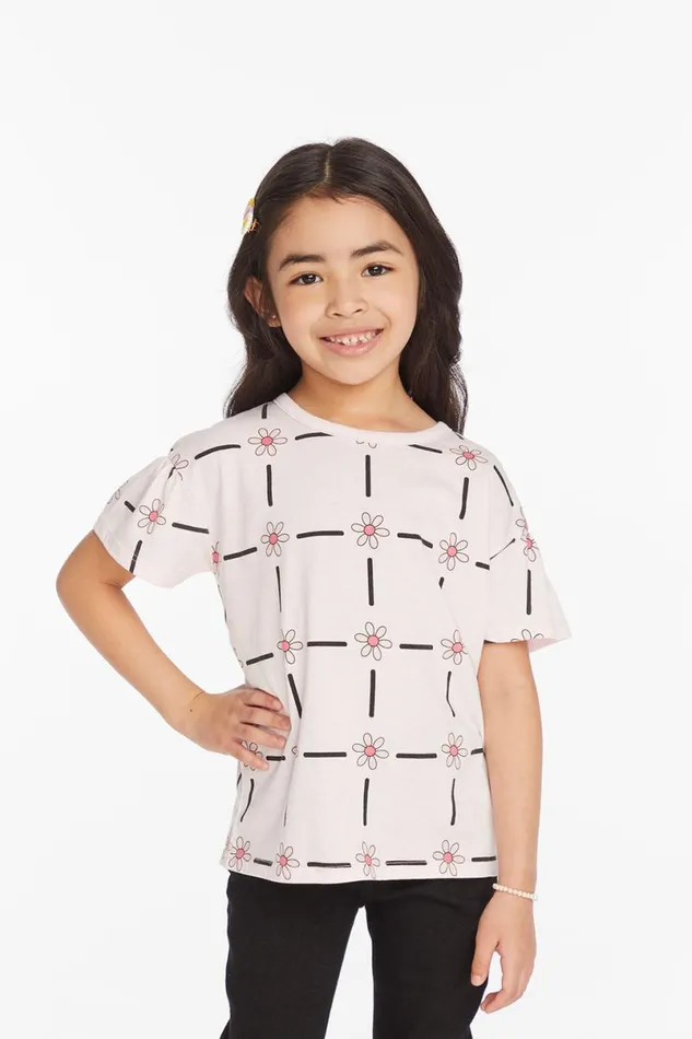 Kids Girls Chaser Brand Flower Power Girls Tee