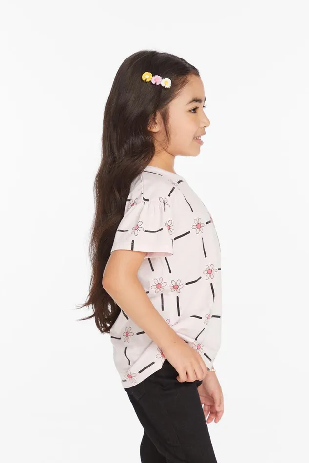 Kids Girls Chaser Brand Flower Power Girls Tee