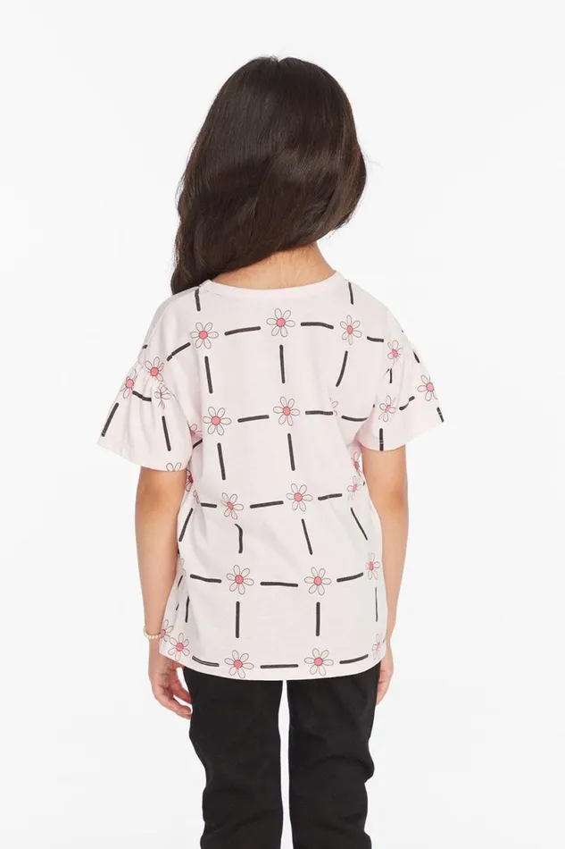 Kids Girls Chaser Brand Flower Power Girls Tee