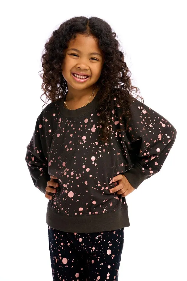 Kids Girls Chaser Brand Foil Splatter
