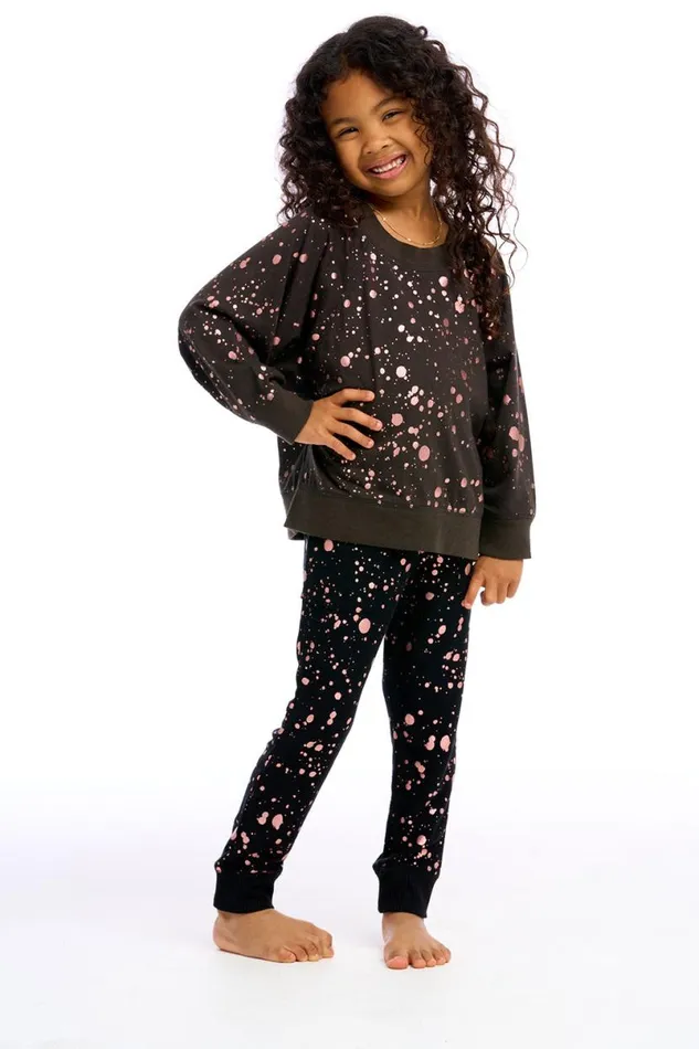 Kids Girls Chaser Brand Foil Splatter