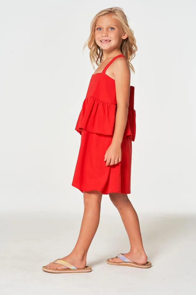 Kids Girls Chaser Brand Girls Coastal Cloth Flouncy Sundress