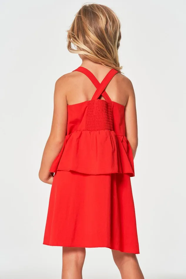 Kids Girls Chaser Brand Girls Coastal Cloth Flouncy Sundress