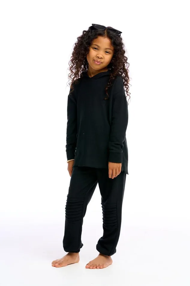 Kids Girls Chaser Brand Girls Cozy Knit Slouchy Moto Jogger