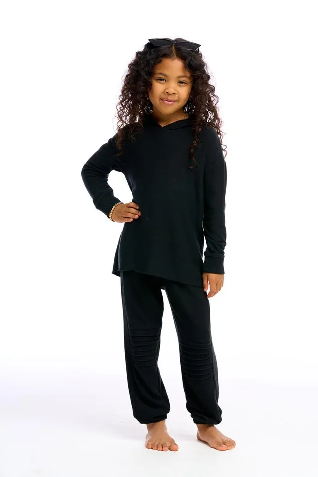 Kids Girls Chaser Brand Girls Cozy Knit Slouchy Moto Jogger