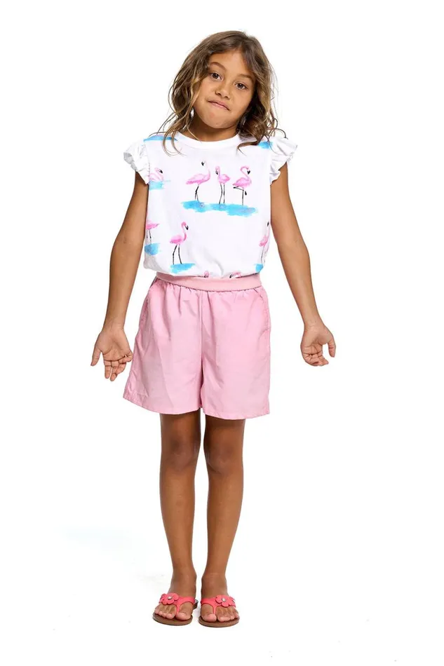 Kids Girls Chaser Brand Girls Heirloom Wovens Flouncy Shorts