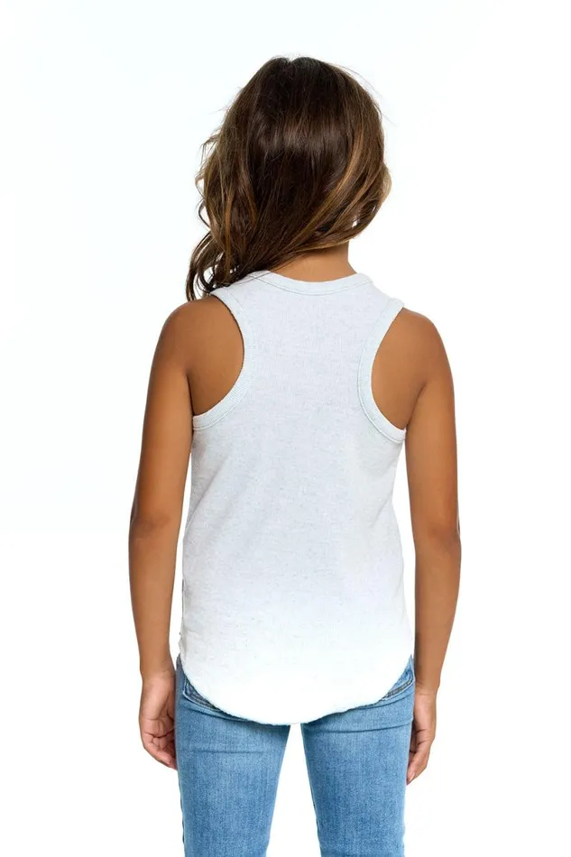Kids Girls Chaser Brand Girls Linen Rib Racer Tank