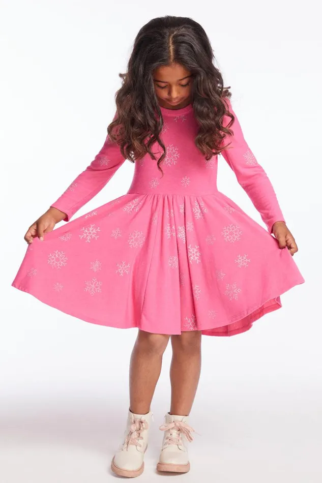 Kids Girls Chaser Brand Glitter Snowflakes Girls Dress