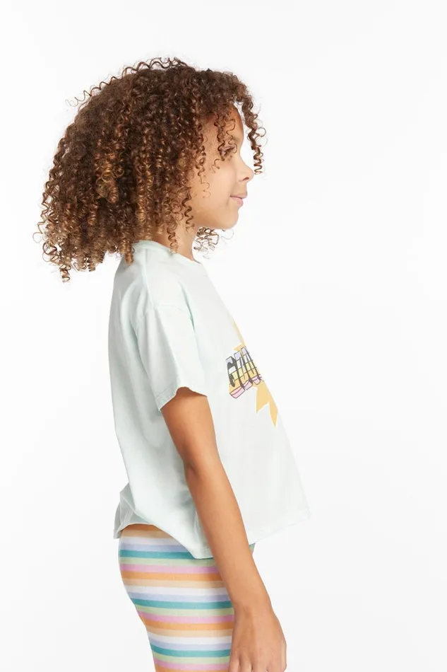 Kids Girls Chaser Brand Good Vibes Sun Girls Tee