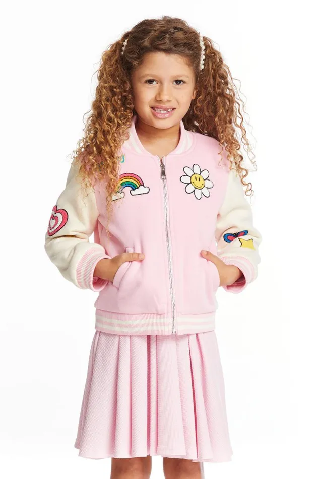 Kids Girls Chaser Brand Groovy Girls Bomber Jacket