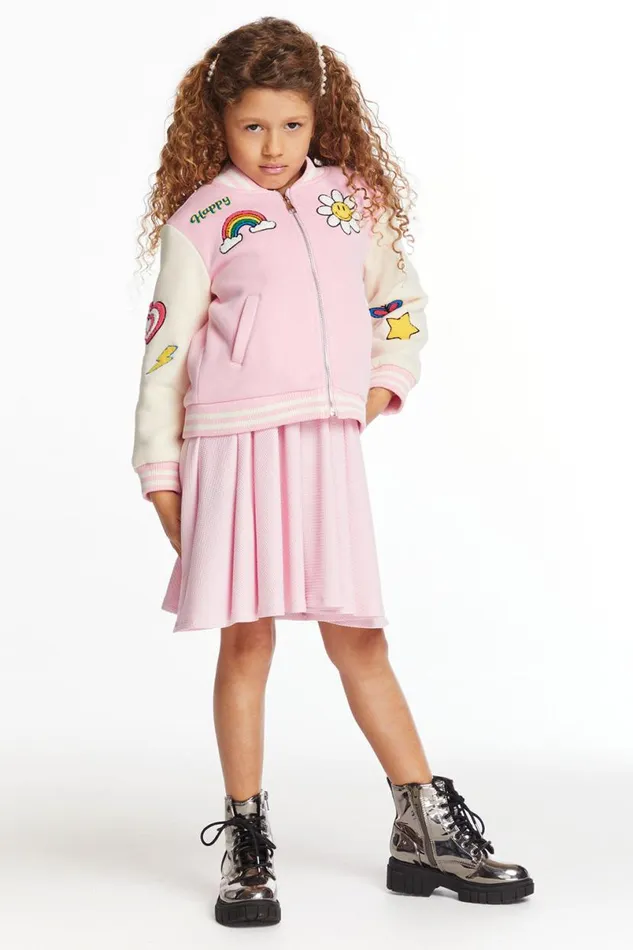 Kids Girls Chaser Brand Groovy Girls Bomber Jacket